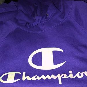 Womens Purple champion hoodie XL